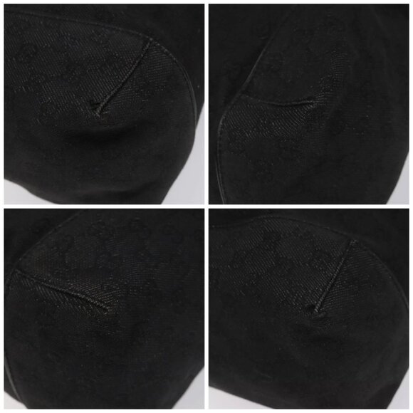 GUCCI GG Canvas Shoulder Bag Black 101292 Auth - Picture 16 of 16